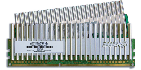 Patriot Extreme Performance ViperSeries DDR3 2x2GB 1600mhz 7-7-7-20 DIMM kit