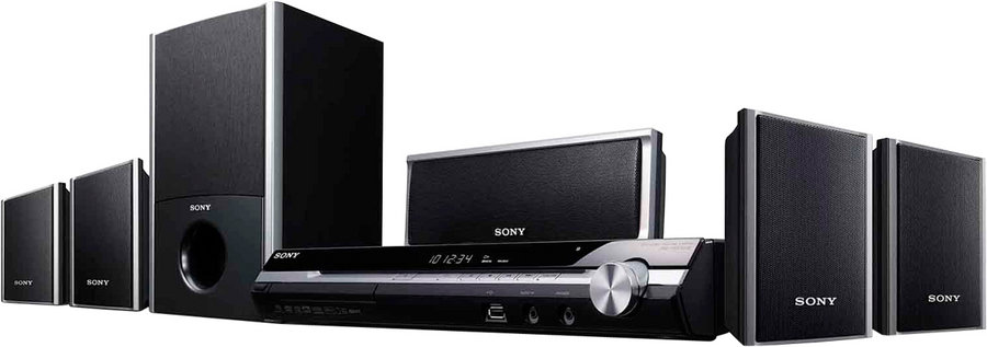 Symmetrie voering in tegenstelling tot Sony DAV-DZ280 5.1 DVD Home Cinema System | ProductFrom.com