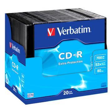 Verbatim CD-R Extra Protection 700MB 52x 20 Pack Slim