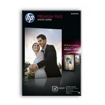 HP Premium Plus Photo Paper 10x15cm 25sh High-gloss