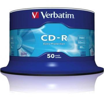 Verbatim CD-R Extra Protection 700MB 52x 50 Pack Spindle