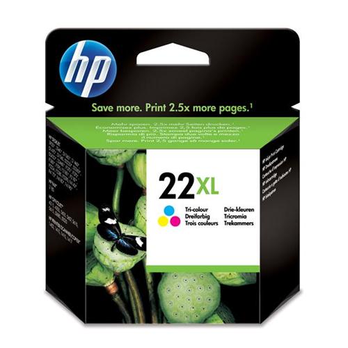 HP 22 Tri-colour Inkjet Print Cartridge