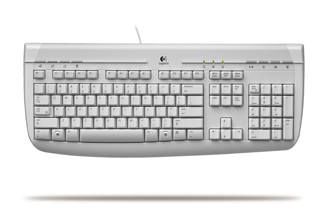 Logitech Deluxe Keyboard Sea Grey PS/2