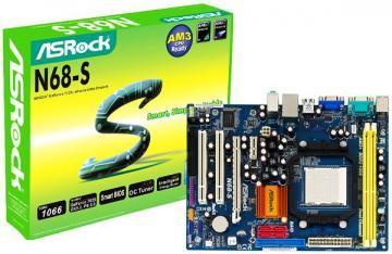 ASRock N68-S, GeForce 7025, DualDDR2-800, SATA2, RAID, LAN, VGA, mATX