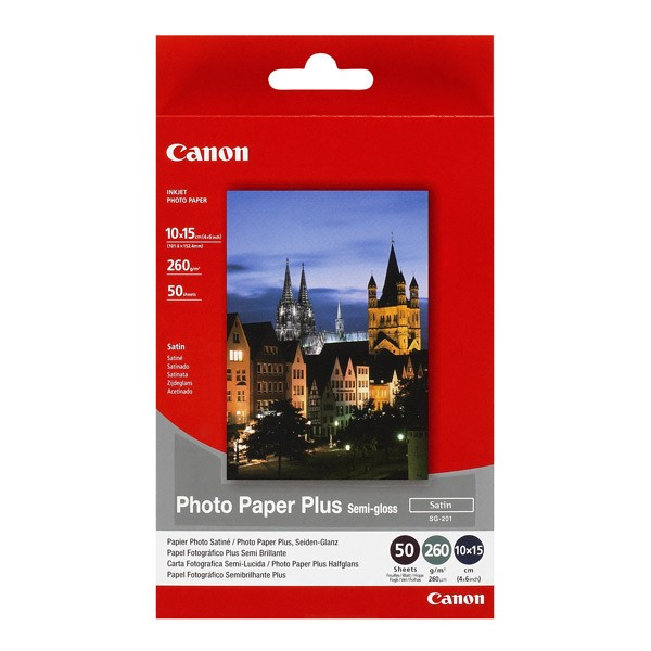 Canon SG201 Photo Paper Plus Semi-glossy 260g 10x15cm 50sh