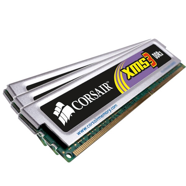 Corsair XMS3 3x2GB, 1333MHz DDR3, CL7