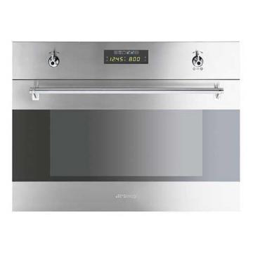Smeg S45MX2 compact microwave oven