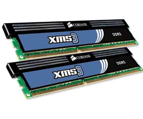 Corsair XMS3 2x2GB, 1600MHz DDR3 CL9, Core i7, XMP, Classic Heat Spreader