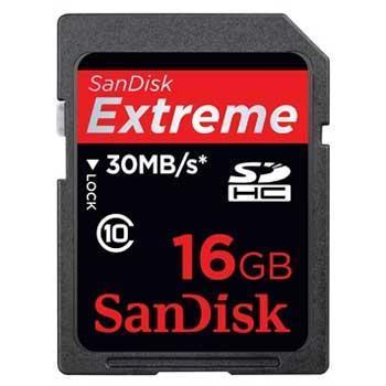 Sandisk SDHC 16GB Extreme Video Class 10