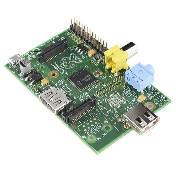 Raspberry Pi Model A credit-card sized computer