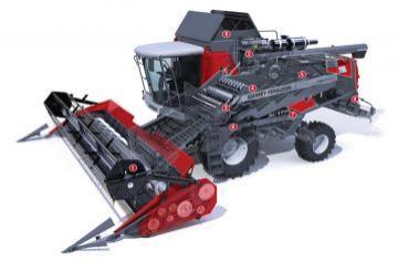 Massey Ferguson ACTIVA S 7345 MCS harvesting combine