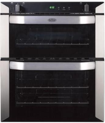 Belling 70cm built-under gas double oven with programmable timer