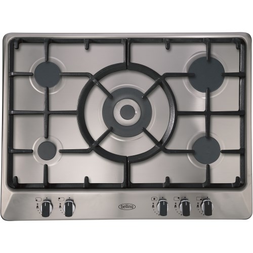 Belling GHU70TGC LPG 70cm LPG gas hob with cast iron pan supports