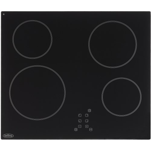 Belling CH60TX Black 60cm ceramic hob with touch controls