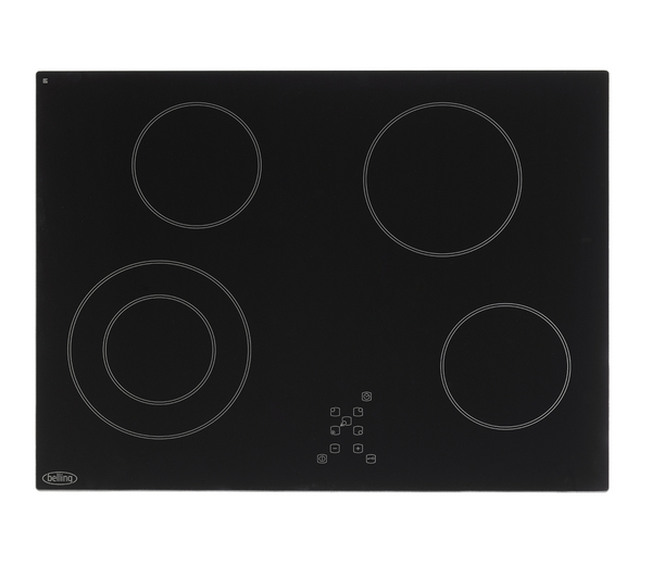 Belling CH70TX Black 70cm ceramic hob with touch controls