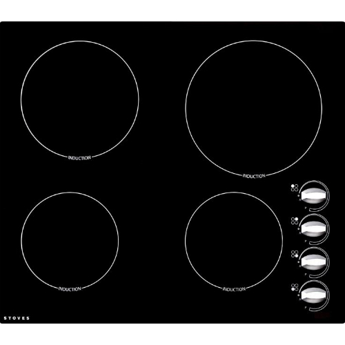 Stoves SEH600iRX 600mm Electric Ceramic Induction Hob with Rotary Controls