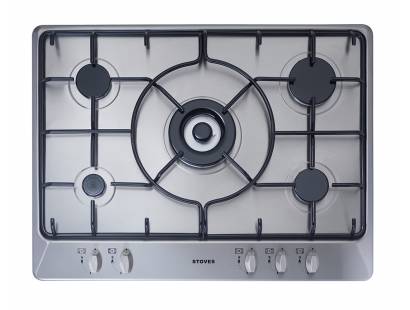 Stoves SGH700E 700mm Gas Hob with Enamel Pan Supports