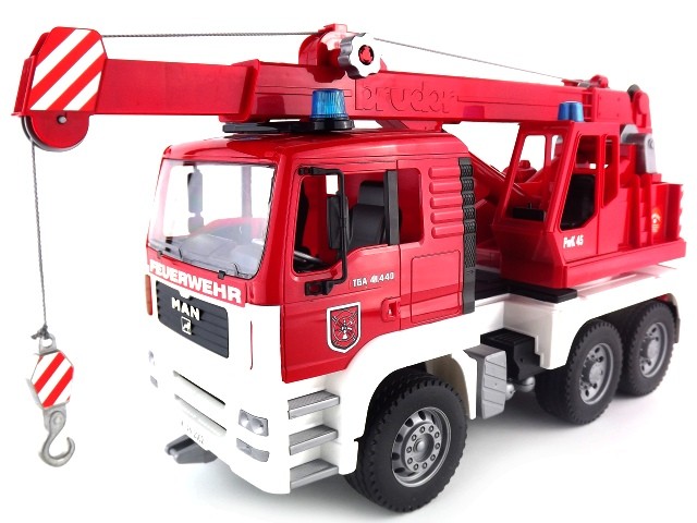Bruder MAN Fire engine crane truck toy