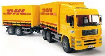 Bruder MAN LKW truck DHL and trailer toy