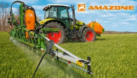 Amazone UF mounted sprayer with integrated front tank
