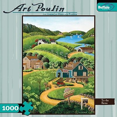 Buffalo Games To the Barns 1000 Pieces Art Poulin Puzzles