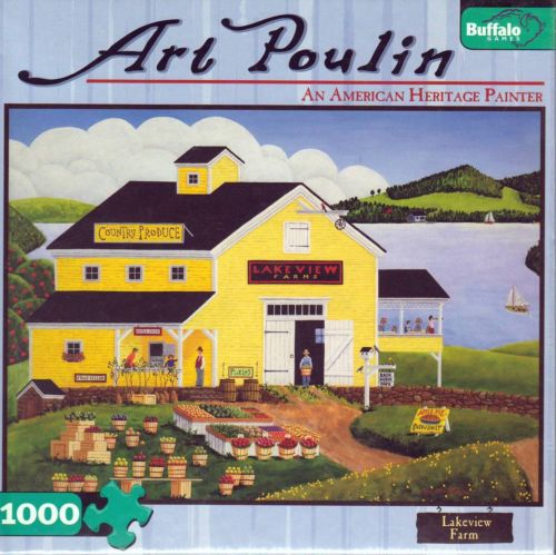 Buffalo Games Lakeview Farms 1000 Pieces Art Poulin Puzzles