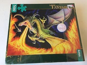Buffalo Games Dragon of Fire 500 Pieces Fantasy Puzzles