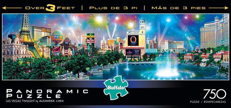 Buffalo Games Las Vegas 750 Pieces Panoramic Puzzles