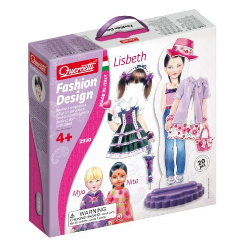 Quercetti Fashion Design Lisbeth magnetic dress-up doll