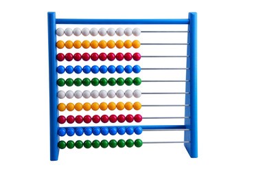 DETOA Abacus Wood And Plastic blue toy