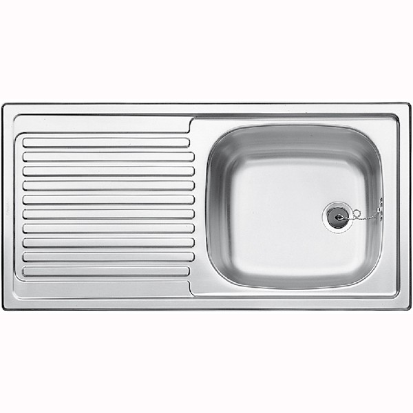 Blanco BLANCOTOP EES 8 x 4, sink stainless steel nature finish
