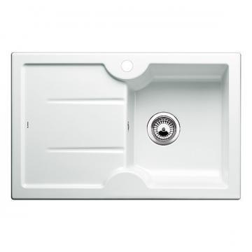 Blanco BLANCOIDESSA 45 S, inset sink, ceramic PuraPlus, white matt