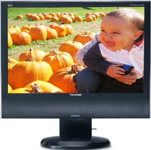 Viewsonic VG1932WM-LED 19" Black Widescreen LED with speakers