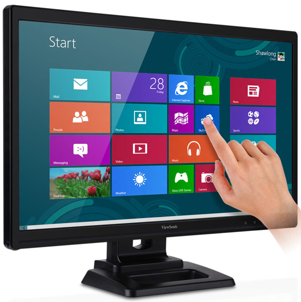 Viewsonic TD2420 24" Windows 8 compatible Multi-touch LED monitor