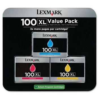 Lexmark 100XL Color 3-Pack Ink Cartridges