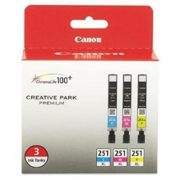 Canon CLI-251XL-3 Color-Ink Pack-Value Pack