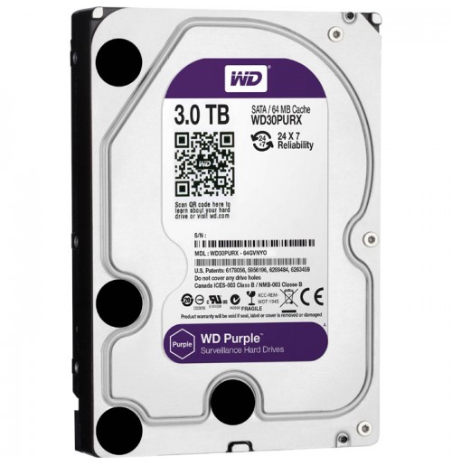 WD Purple 3TB IntelliPower SATA HDD