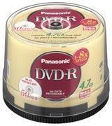 Panasonic DVD-R Disc 8x 4.7GB 50-Pack Spindle  Printable