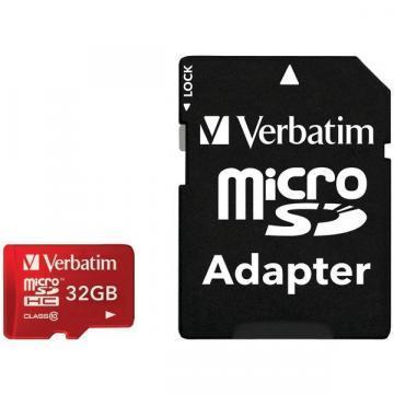 Verbatim 32GB microSDHC Class 10 Red