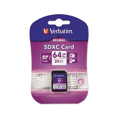 Verbatim SDXC 64GB Memory Card Class-10