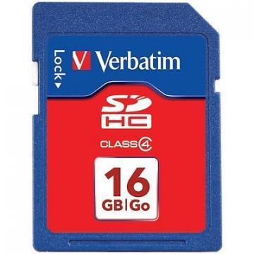 Verbatim 16GB SDHC Memory Card SD Class 4