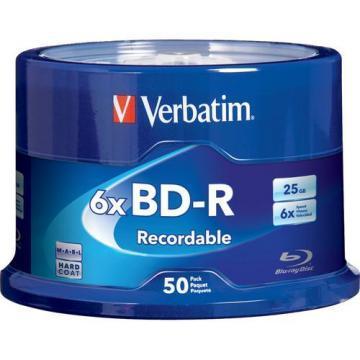 Verbatim BD-R 25GB 6x 50-Pack Spindle