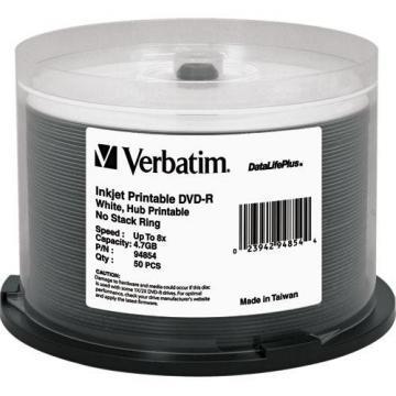 Verbatim 50-pack DVD-R 4.7GB 8X DataLifePlus Printable