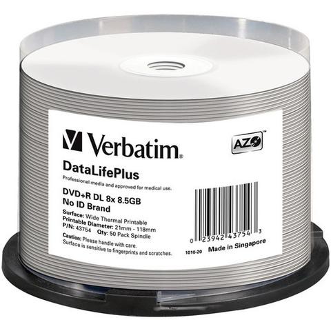 Verbatim DataLifePlus 8.50GB DVD Spindle 50-Pack