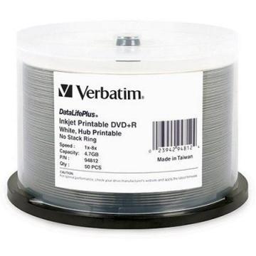 Verbatim DataLifePlus 4.7GB 8x DVD+R Printable 50-Pack
