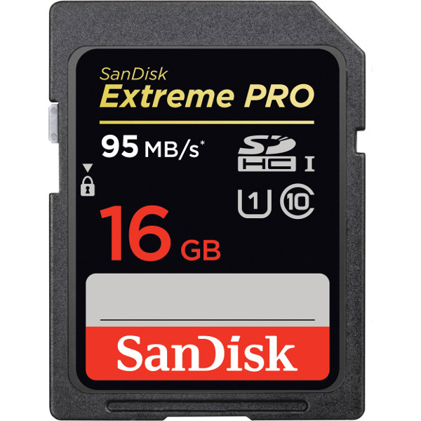 SanDisk 16GB Extreme Pro SDHC Card