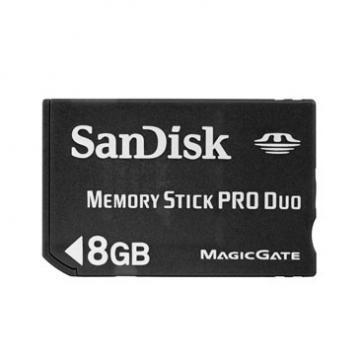 SanDisk 8GB Memory Stick PRO Duo Card
