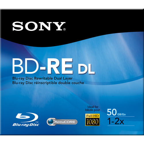 Sony Blu-ray DL 2x 50GB Rewritable Disk