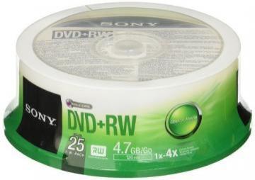 Sony DVD+RW 4.7GB 4x 25-pack