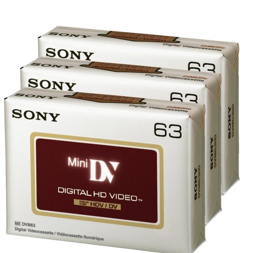 Sony Mini DV 63 Min HD 3-pack Brick Pack